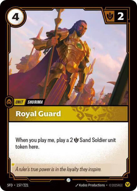 Royal Guard
Spiritforged
Single
Riftbound: League of Legends TCG
