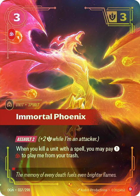 Immortal Phoenix
Origins
Single
Riftbound: League of Legends TCG