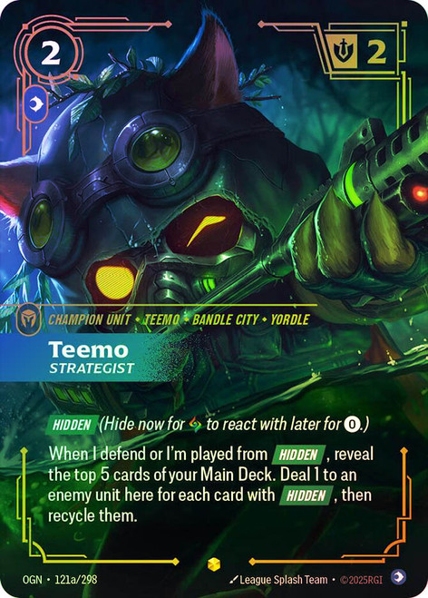 Teemo - Strategist
Origins
Single
Riftbound: League of Legends TCG