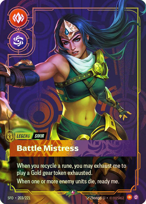 Sivir - Battle Mistress
Spiritforged
Single
Riftbound: League of Legends TCG