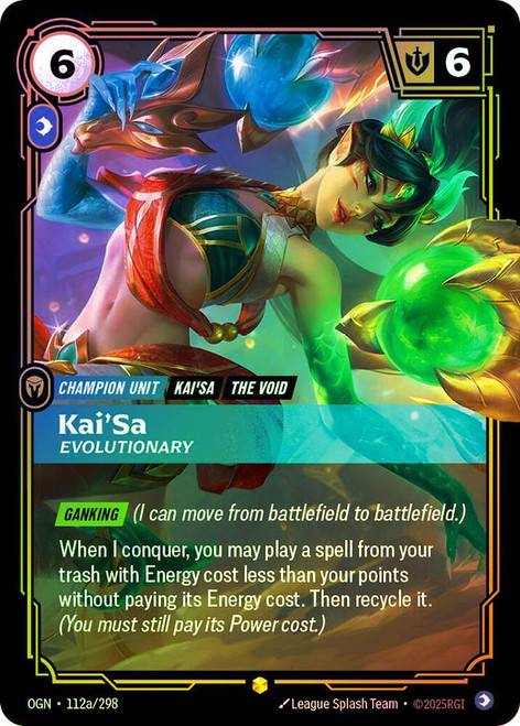 Kai'Sa - Evolutionary
Origins
Single
Riftbound: League of Legends TCG