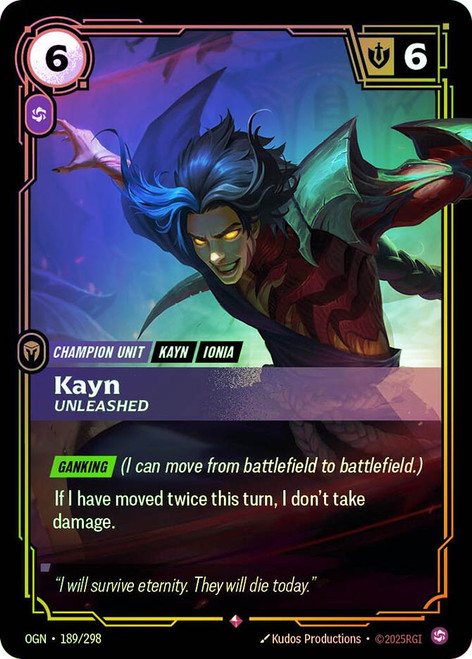 Kayn - Unleashed
Origins
Single
Riftbound: League of Legends TCG