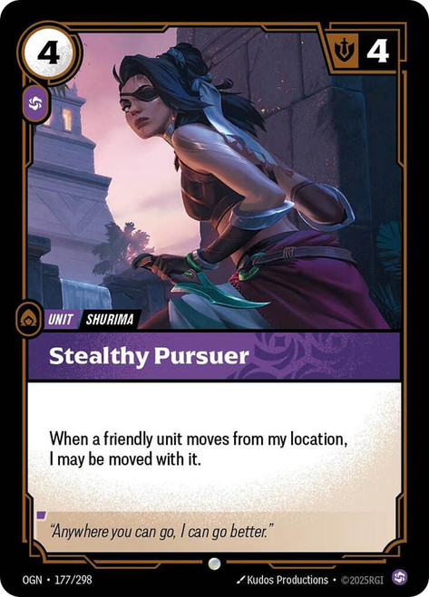 Stealthy Pursuer
Origins
Single
Riftbound: League of Legends TCG