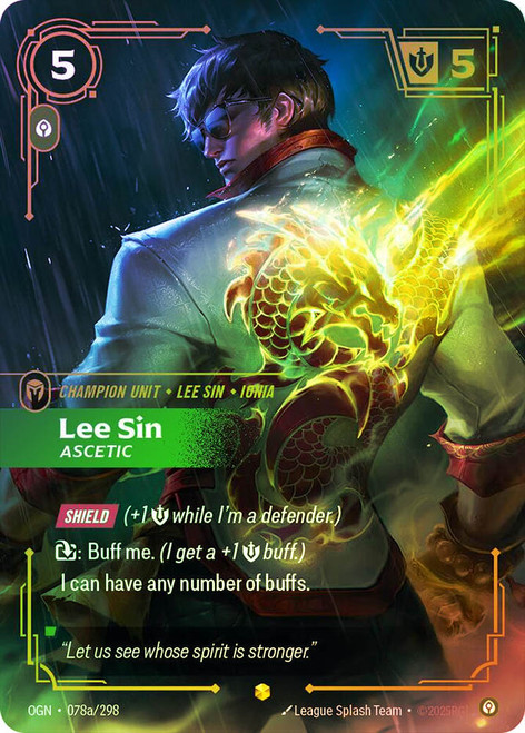 Lee Sin - Ascetic
Origins
Single
Riftbound: League of Legends TCG