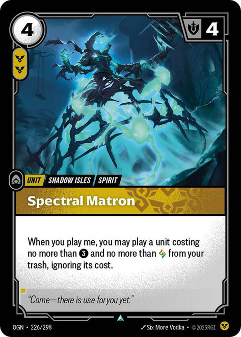 Spectral Matron
Origins
Single
Riftbound: League of Legends TCG