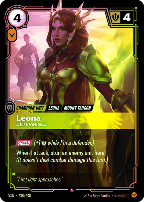 Leona - Determined
Origins
Single
Riftbound: League of Legends TCG