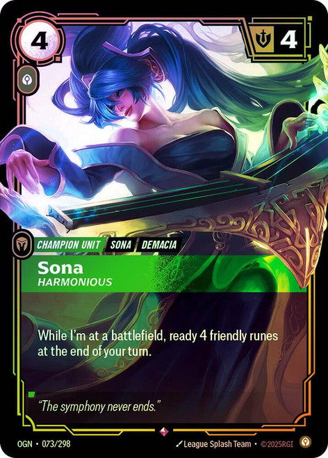 Sona - Harmonious
Origins
Single
Riftbound: League of Legends TCG