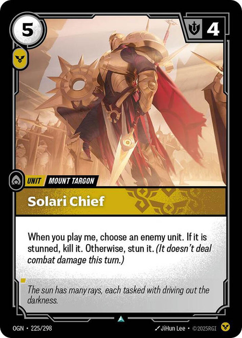 Solari Chief
Origins
Single
Riftbound: League of Legends TCG