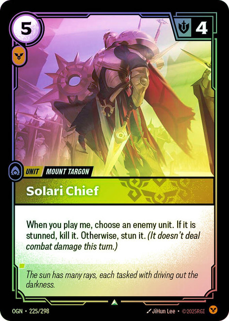 Solari Chief
Origins
Single
Riftbound: League of Legends TCG