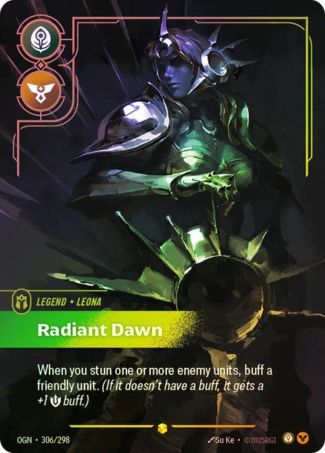 Leona - Radiant Dawn
Origins
Single
Riftbound: League of Legends TCG