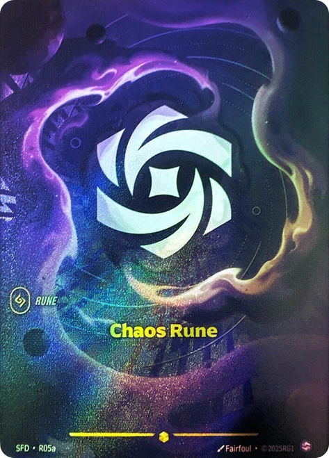 Chaos Rune
Spiritforged
Single
Riftbound: League of Legends TCG