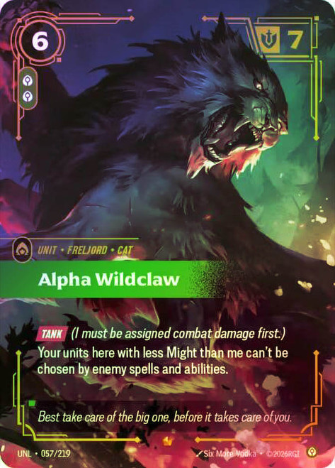Alpha Wildclaw
Unleashed
Single
Riftbound: League of Legends TCG