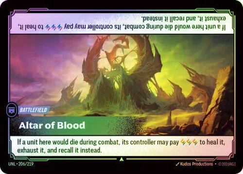 Altar of Blood
Unleashed
Single
Riftbound: League of Legends TCG