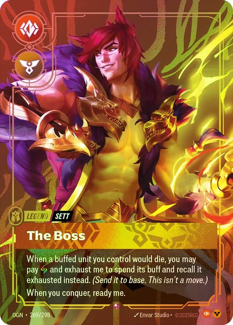Sett - The Boss
Origins
Single
Riftbound: League of Legends TCG