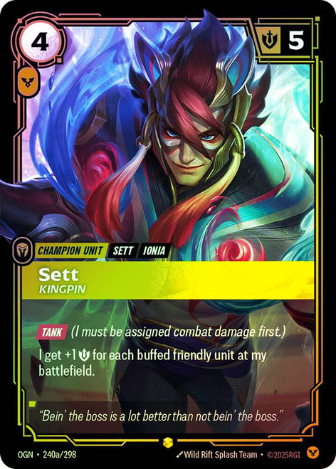 Sett - The Boss (Signature) | Origins | Star City Games