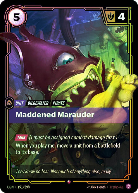 Maddened Marauder
Origins
Single
Riftbound: League of Legends TCG