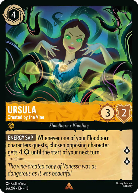 Ursula - Created by the Vine
Attack of the Vine!
Single
Lorcana