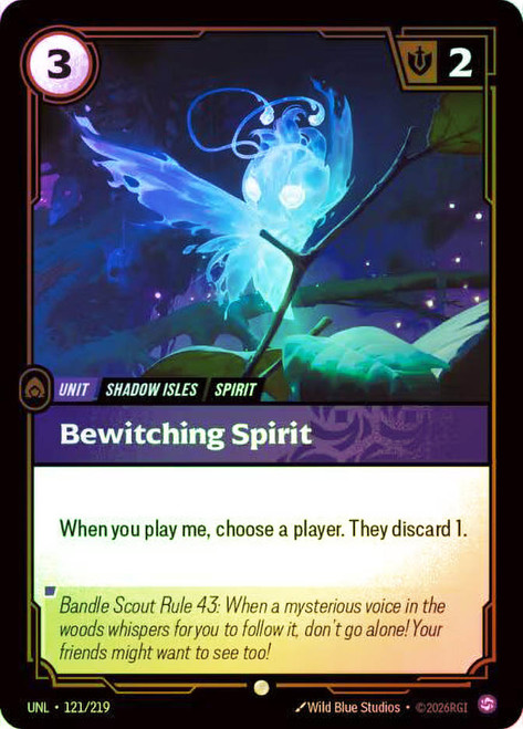 Bewitching Spirit
Unleashed
Single
Riftbound: League of Legends TCG