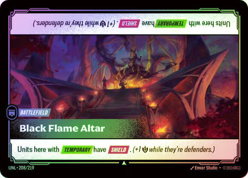 Black Flame Altar
Unleashed
Single
Riftbound: League of Legends TCG