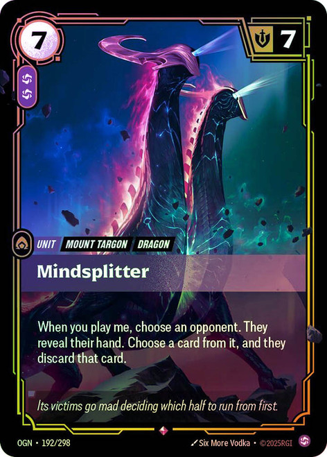Mindsplitter
Origins
Single
Riftbound: League of Legends TCG