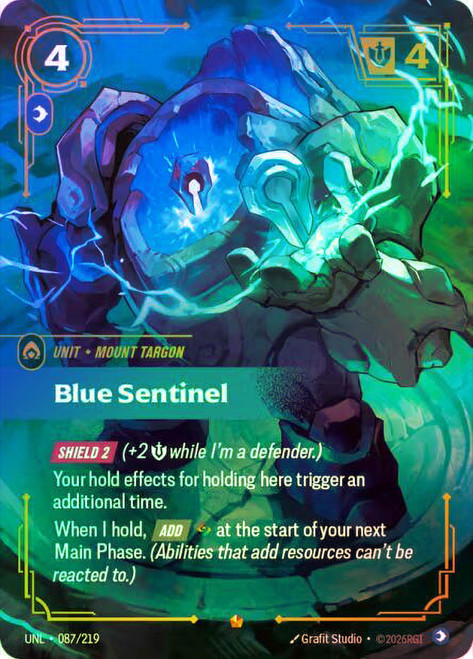 Blue Sentinel
Unleashed
Single
Riftbound: League of Legends TCG