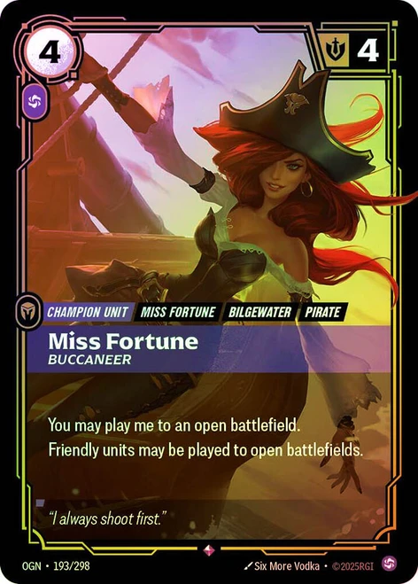 Miss Fortune - Buccaneer
Origins
Single
Riftbound: League of Legends TCG