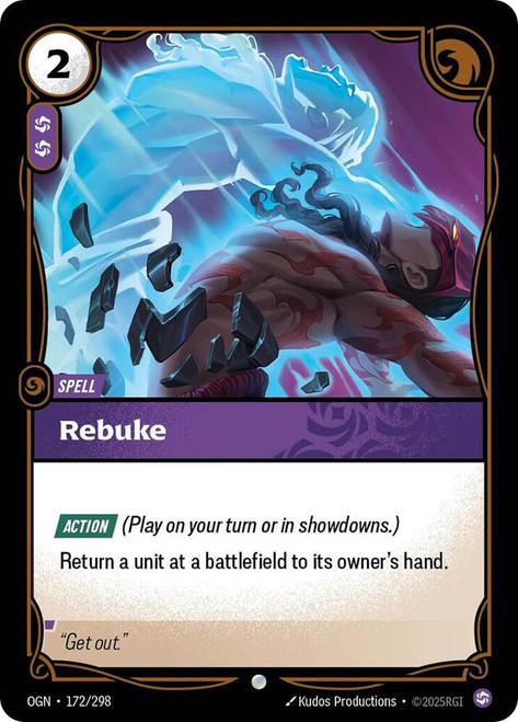 Rebuke
Origins
Single
Riftbound: League of Legends TCG