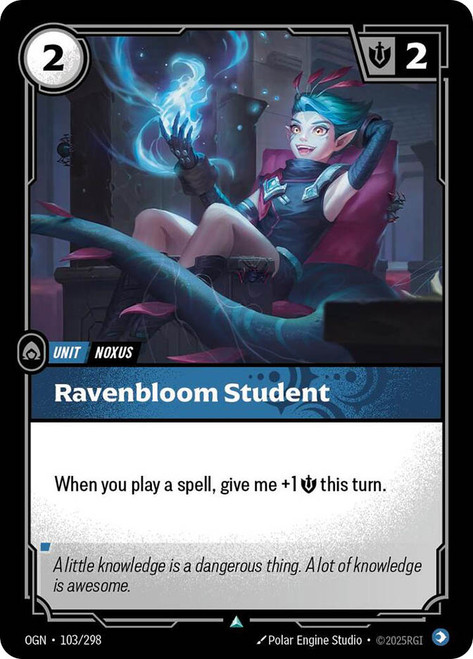 Ravenbloom Student
Origins
Single
Riftbound: League of Legends TCG
