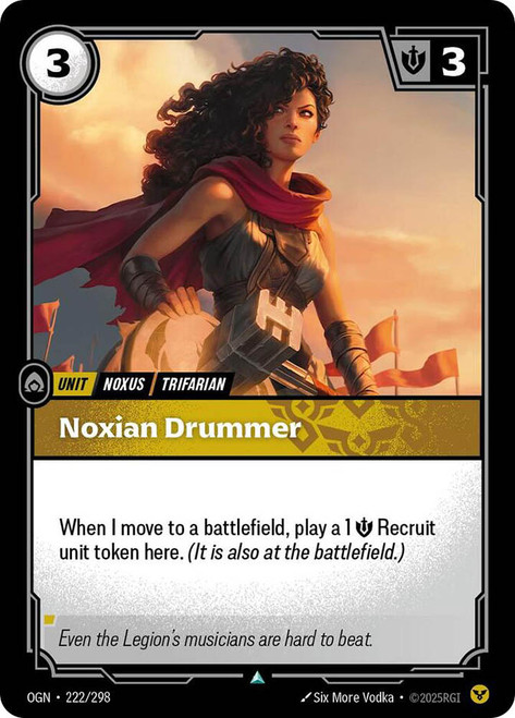 Noxian Drummer
Origins
Single
Riftbound: League of Legends TCG