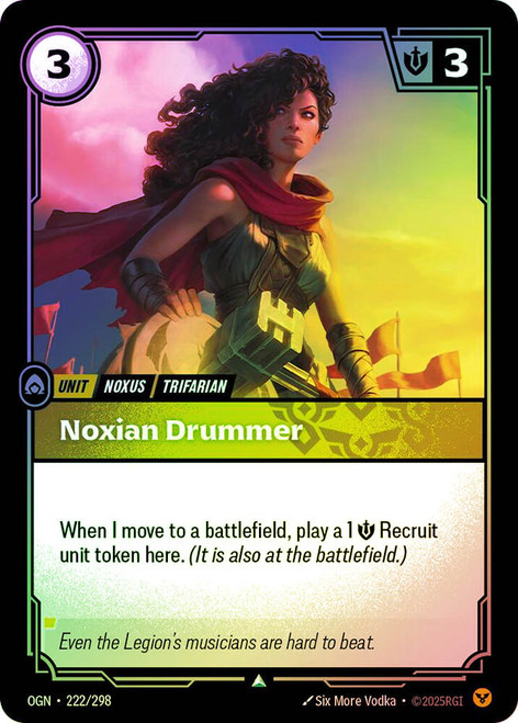 Noxian Drummer
Origins
Single
Riftbound: League of Legends TCG
