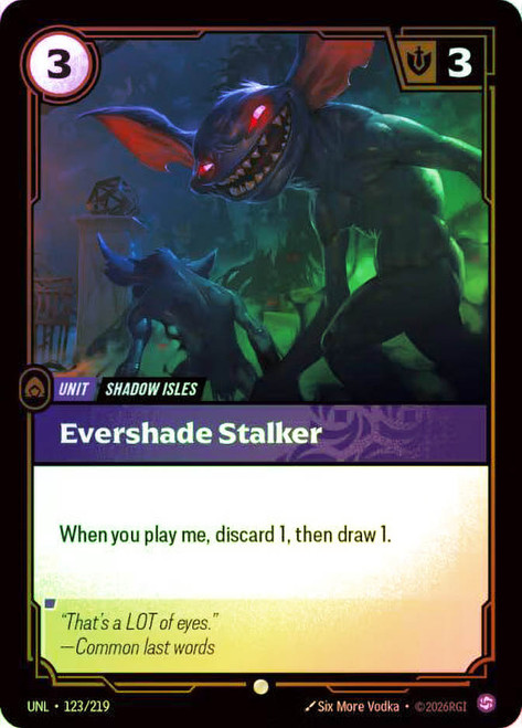 Evershade Stalker
Unleashed
Single
Riftbound: League of Legends TCG