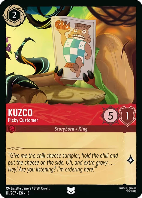 Kuzco - Picky Customer
Attack of the Vine!
Single
Lorcana