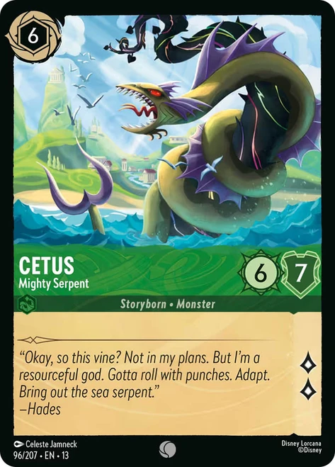 Cetus - Mighty Serpent
Attack of the Vine!
Single
Lorcana