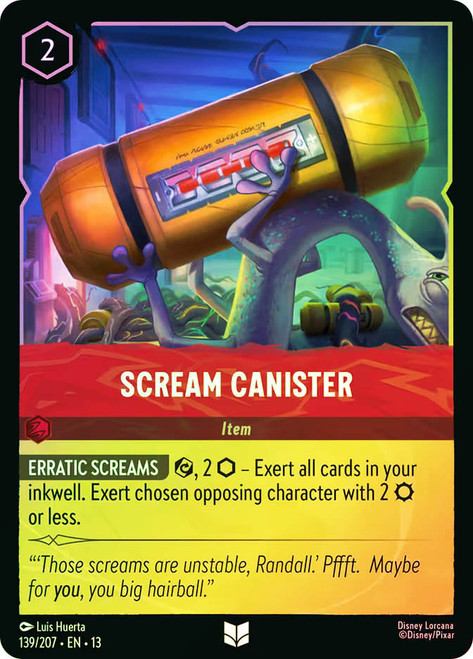 Scream Canister
Attack of the Vine!
Single
Lorcana