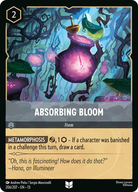 Absorbing Bloom
Attack of the Vine!
Single
Lorcana