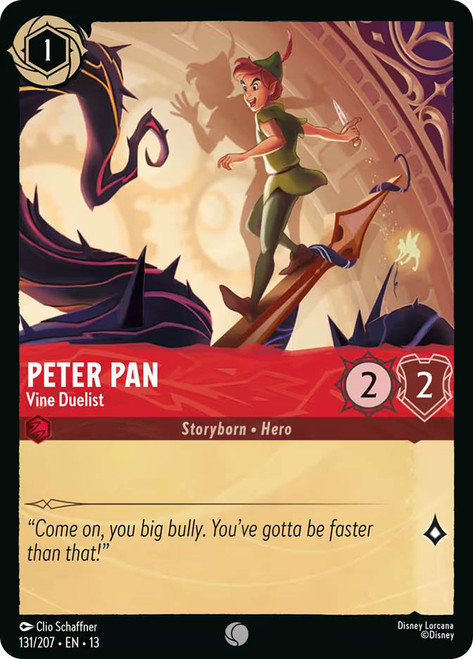 Peter Pan - Vine Duelist
Attack of the Vine!
Single
Lorcana