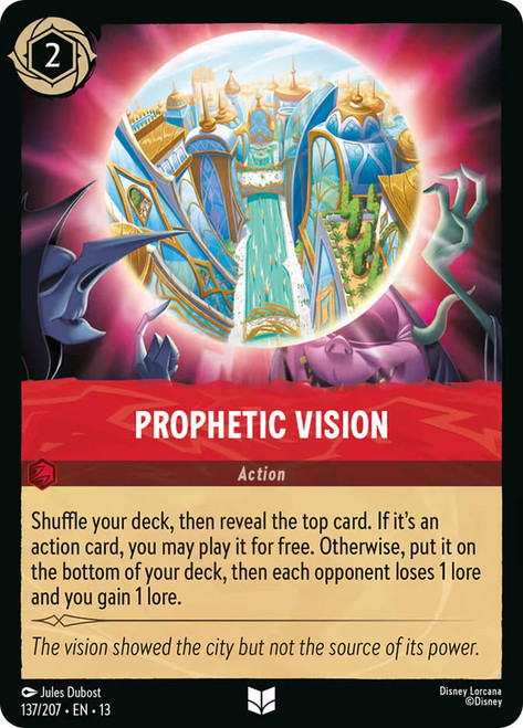 Prophetic Vision
Attack of the Vine!
Single
Lorcana
