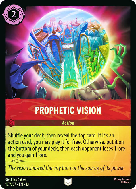 Prophetic Vision
Attack of the Vine!
Single
Lorcana