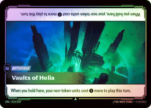 Vaults of Helia
Unleashed
Single
Riftbound: League of Legends TCG