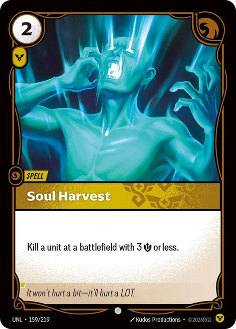 Soul Harvest
Unleashed
Single
Riftbound: League of Legends TCG