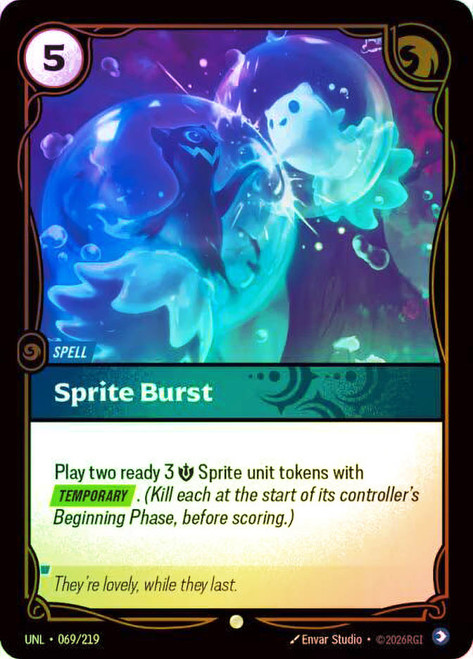Sprite Burst
Unleashed
Single
Riftbound: League of Legends TCG