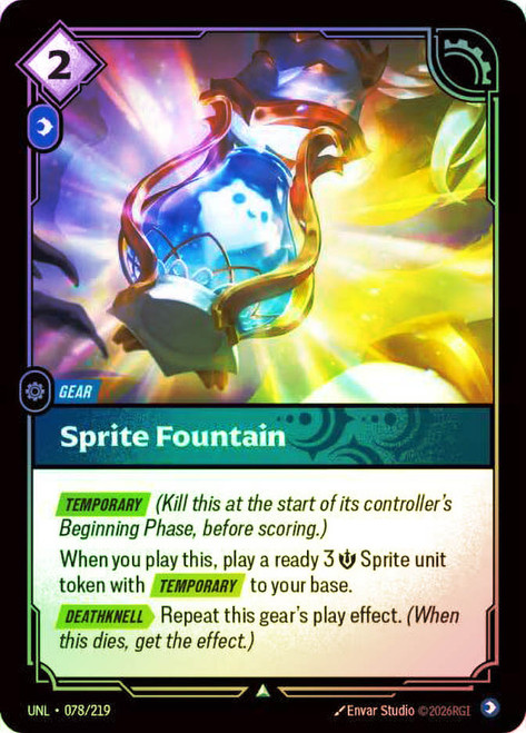 Sprite Fountain
Unleashed
Single
Riftbound: League of Legends TCG