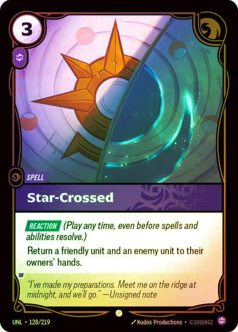 Star-Crossed
Unleashed
Single
Riftbound: League of Legends TCG