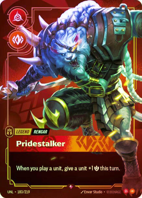 Rengar - Pridestalker
Unleashed
Single
Riftbound: League of Legends TCG