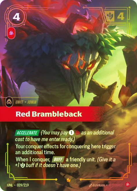 Red Brambleback
Unleashed
Single
Riftbound: League of Legends TCG