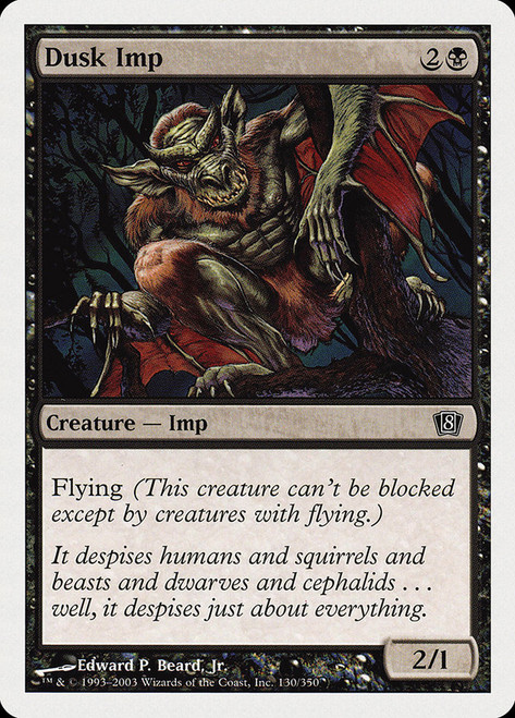 Dusk Imp\n8th Edition\nSingle\nMagic The Gathering