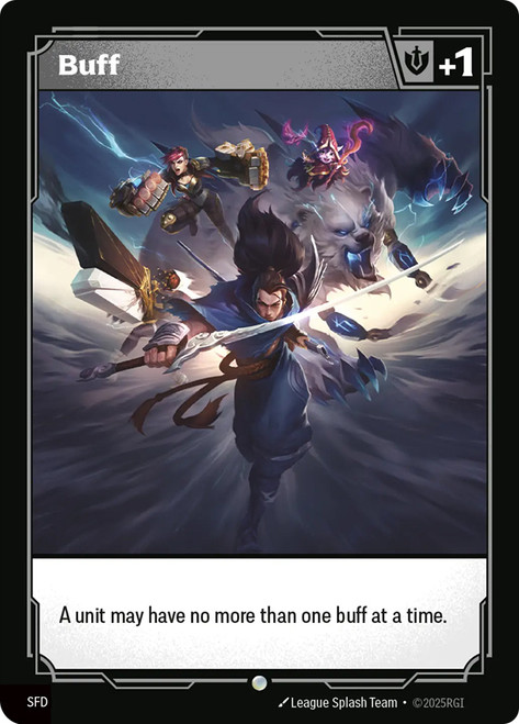 {Buff} // {Mech Token}
Spiritforged
Single
Riftbound: League of Legends TCG