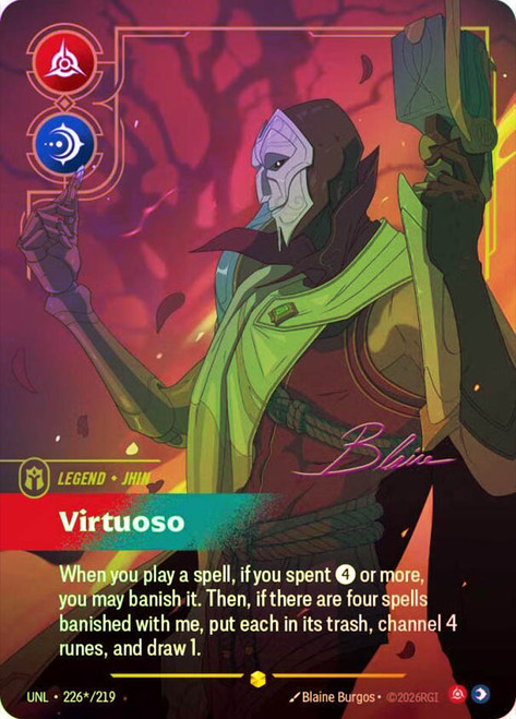 Jhin - Virtuoso
Unleashed
Single
Riftbound: League of Legends TCG