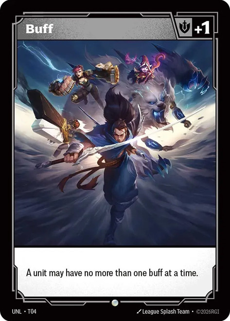 {Buff} // {XP Tracker}
Unleashed
Single
Riftbound: League of Legends TCG