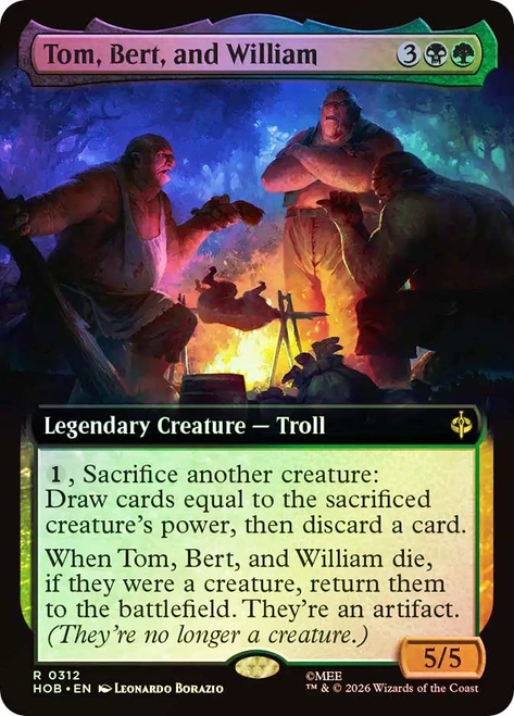 Tom, Bert, and William
The Hobbit
Single
Magic: The Gathering
